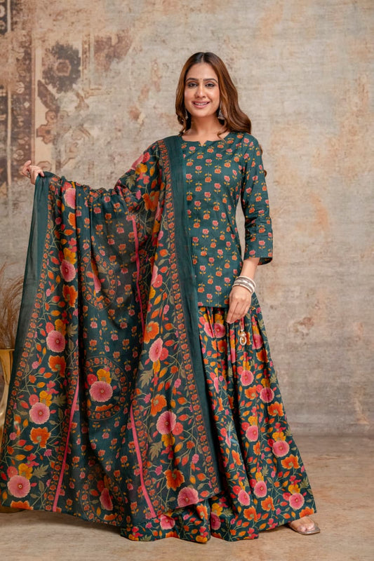 Pure Cotton Green 3pc Set