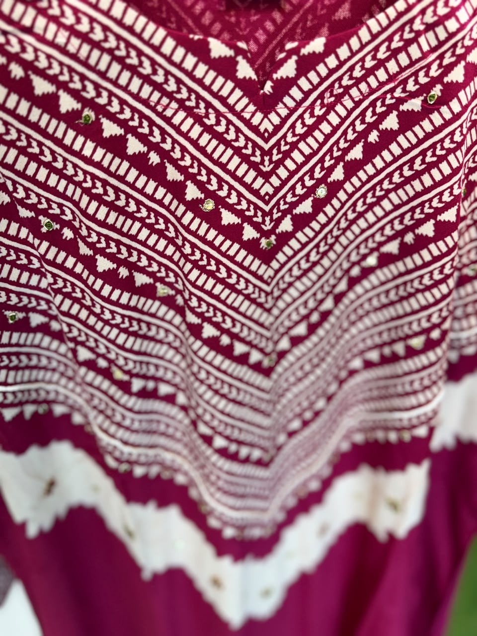 Pure Gaji Silk Mazenta 3pc Set