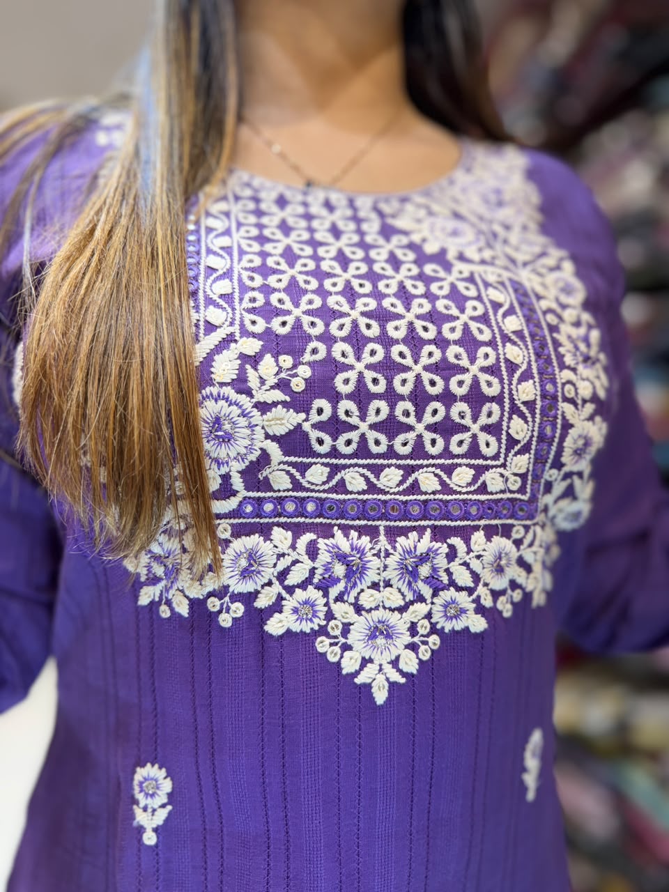 Pure Doby Cotton Purple 2pc Set
