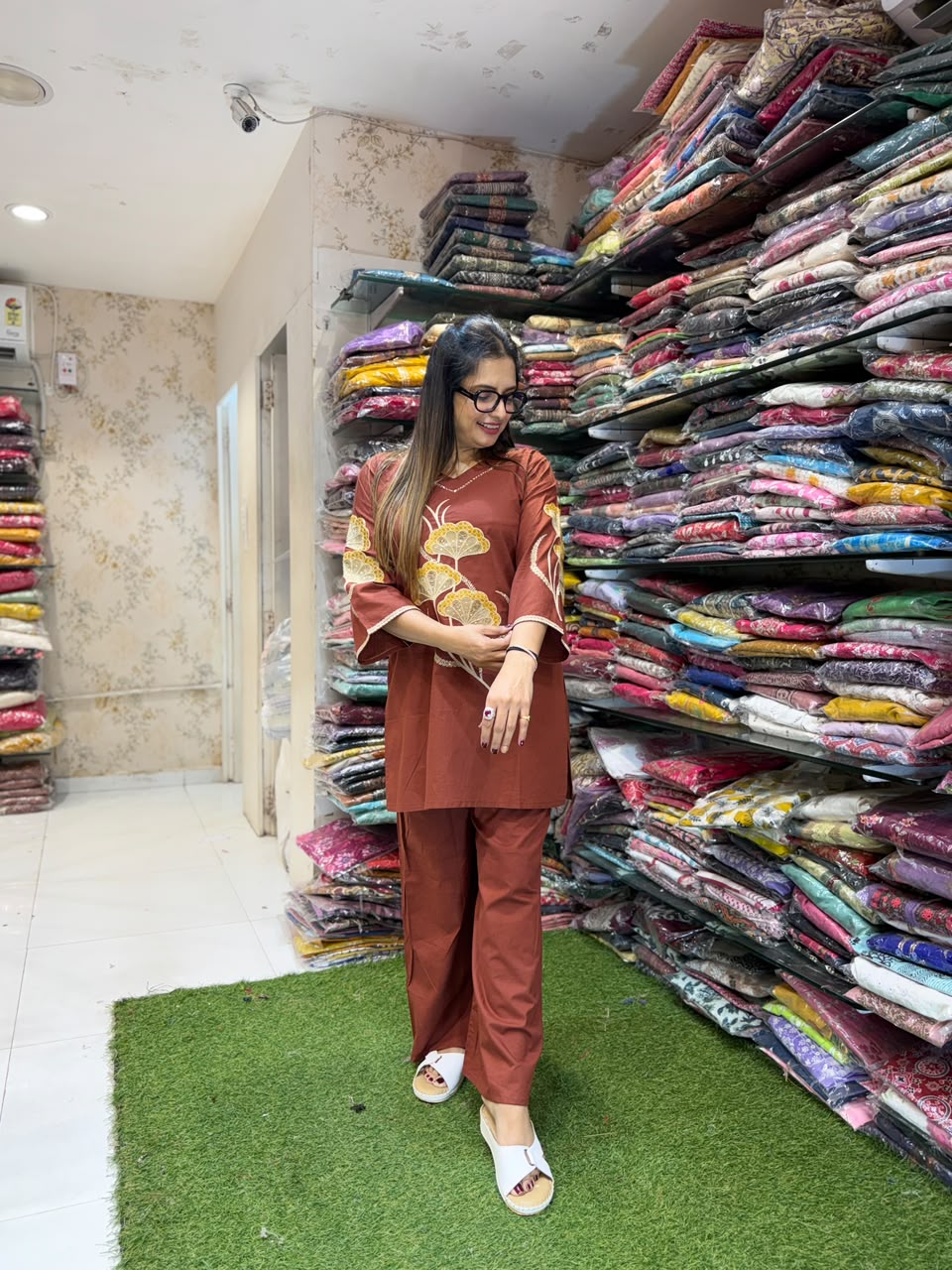 Pure Daabu Cotton Rust 2pc Set