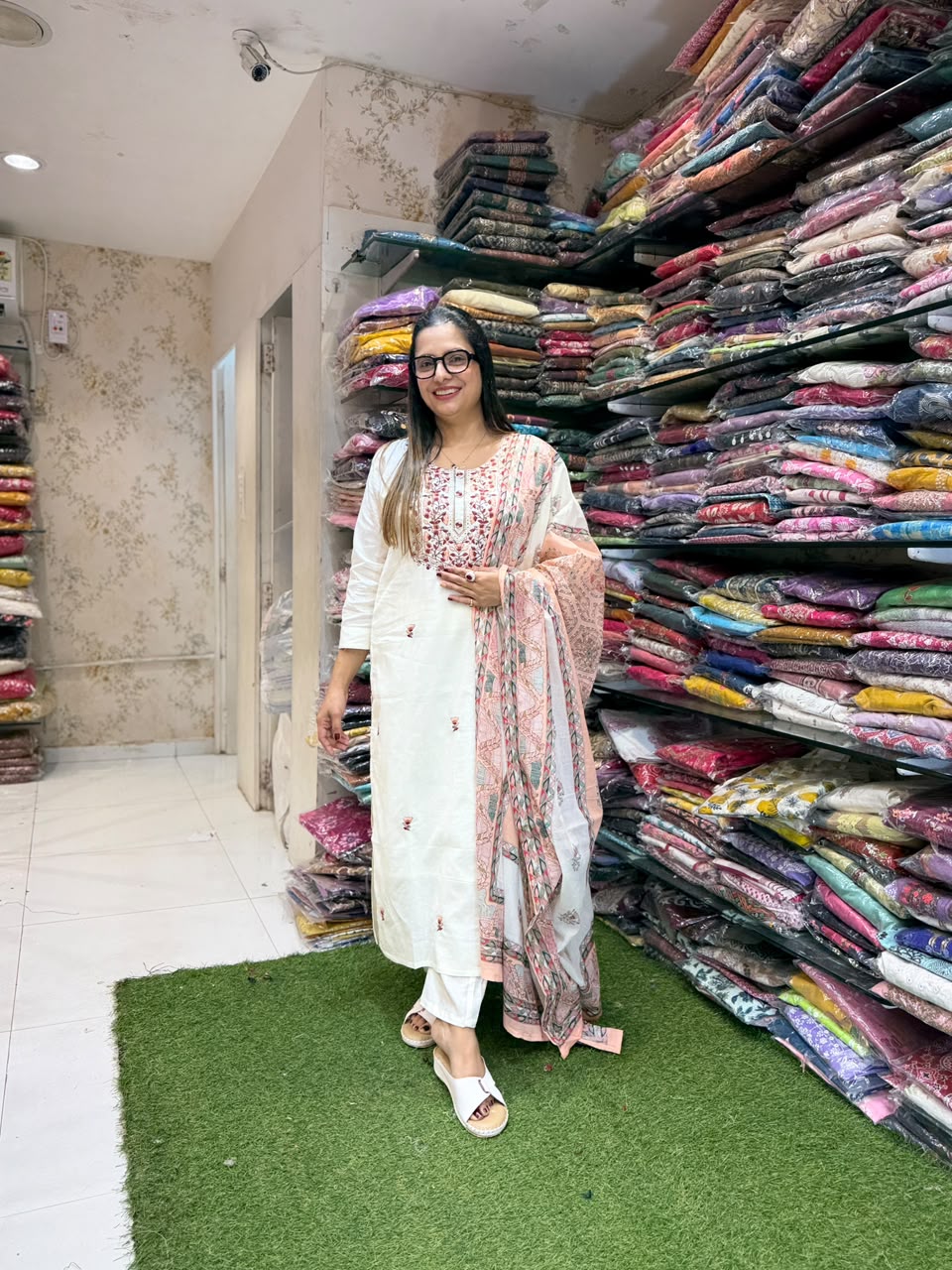 Pure Cotton Off White 3pc Set