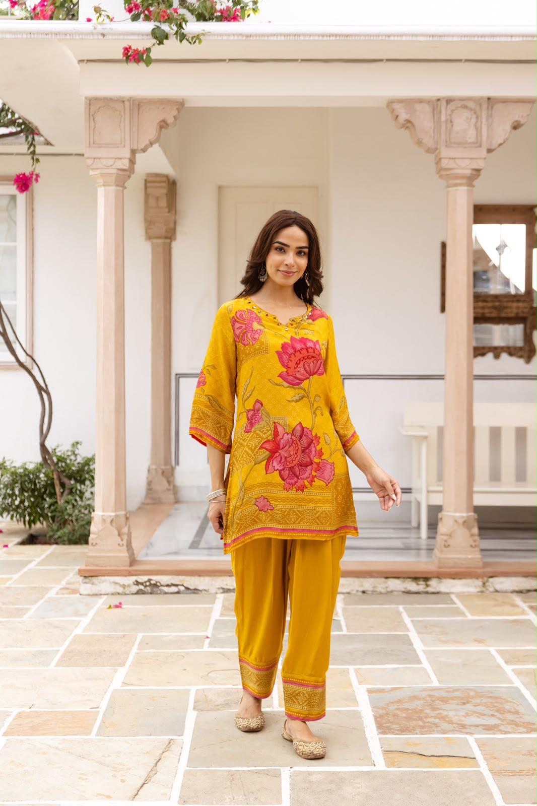 Pure Crep Yellow 2pc Set