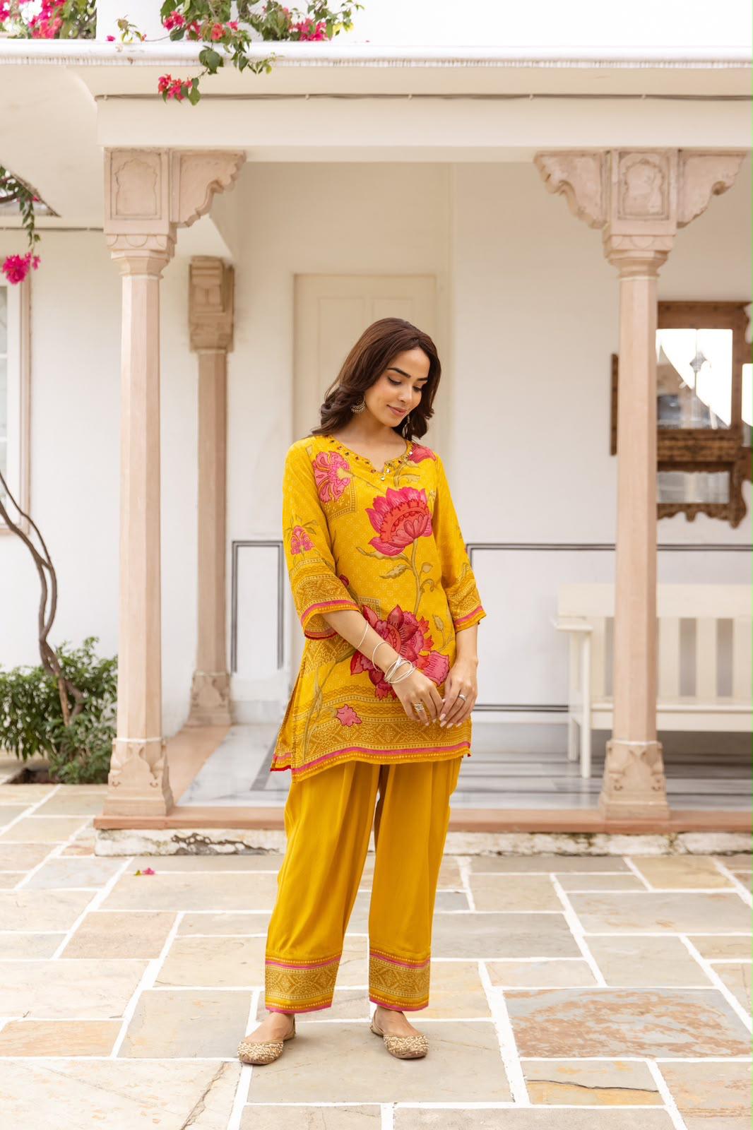 Pure Crep Yellow 2pc Set