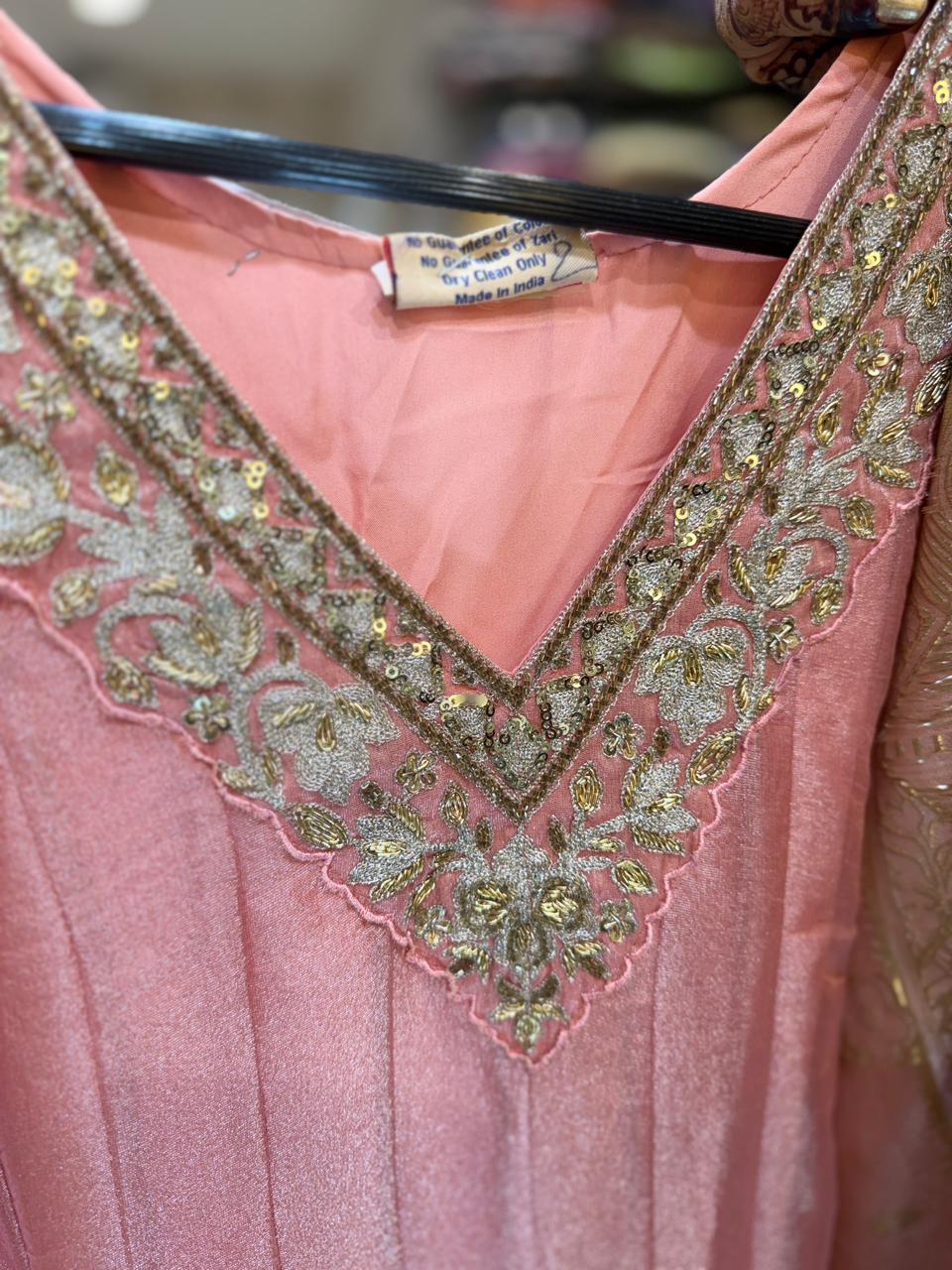 Pure Simmer Tissue Blush Pink Gown