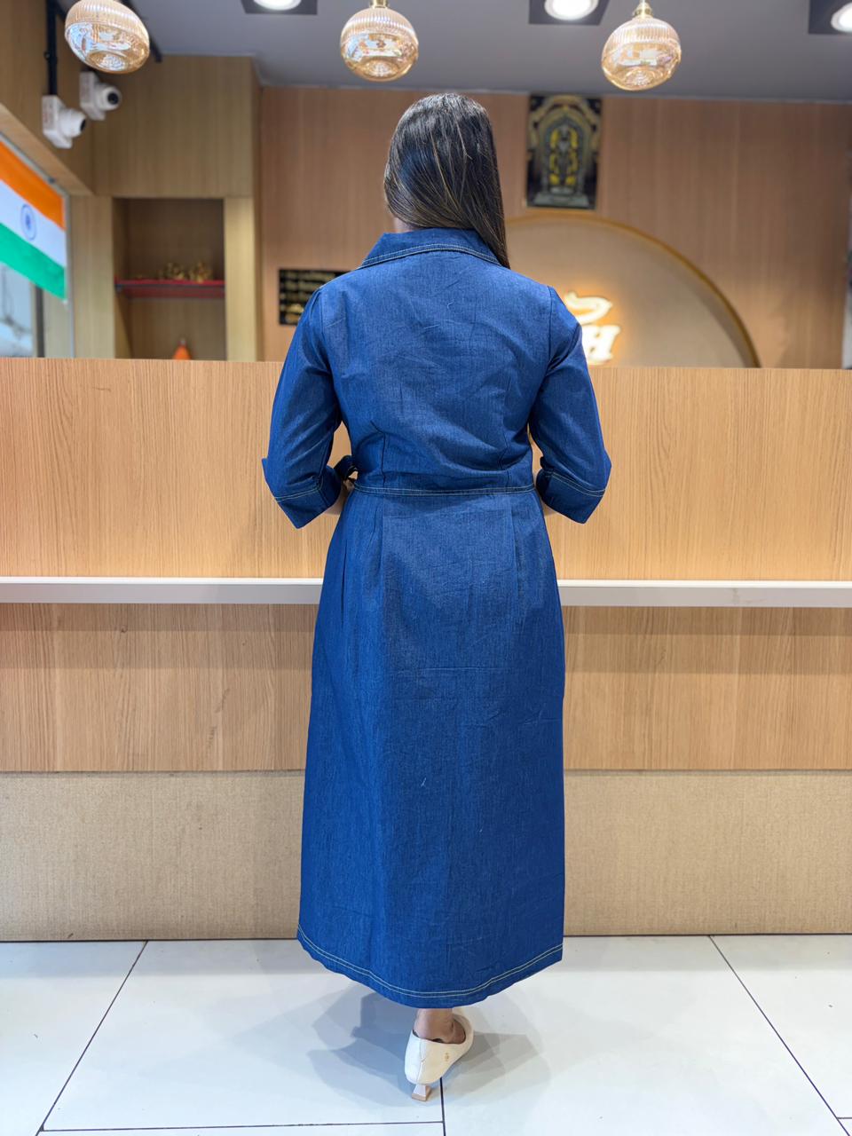 Pure Denim Blue Midi