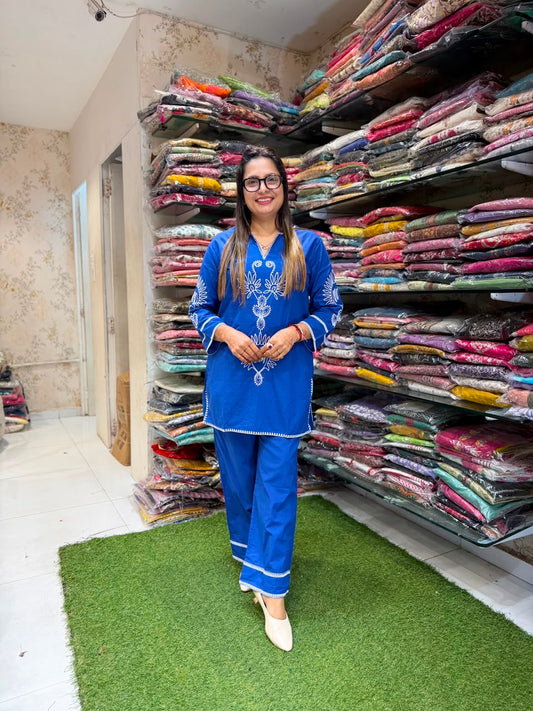 Pure Cotton Blue 2pc Set