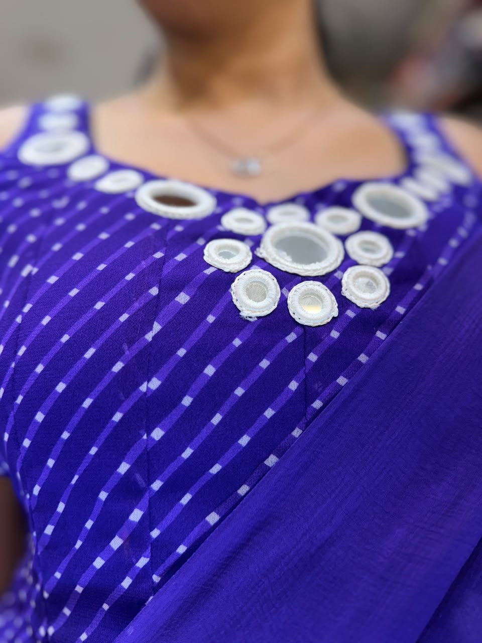 Pure Georgette Anarkali Purple 3pc Set