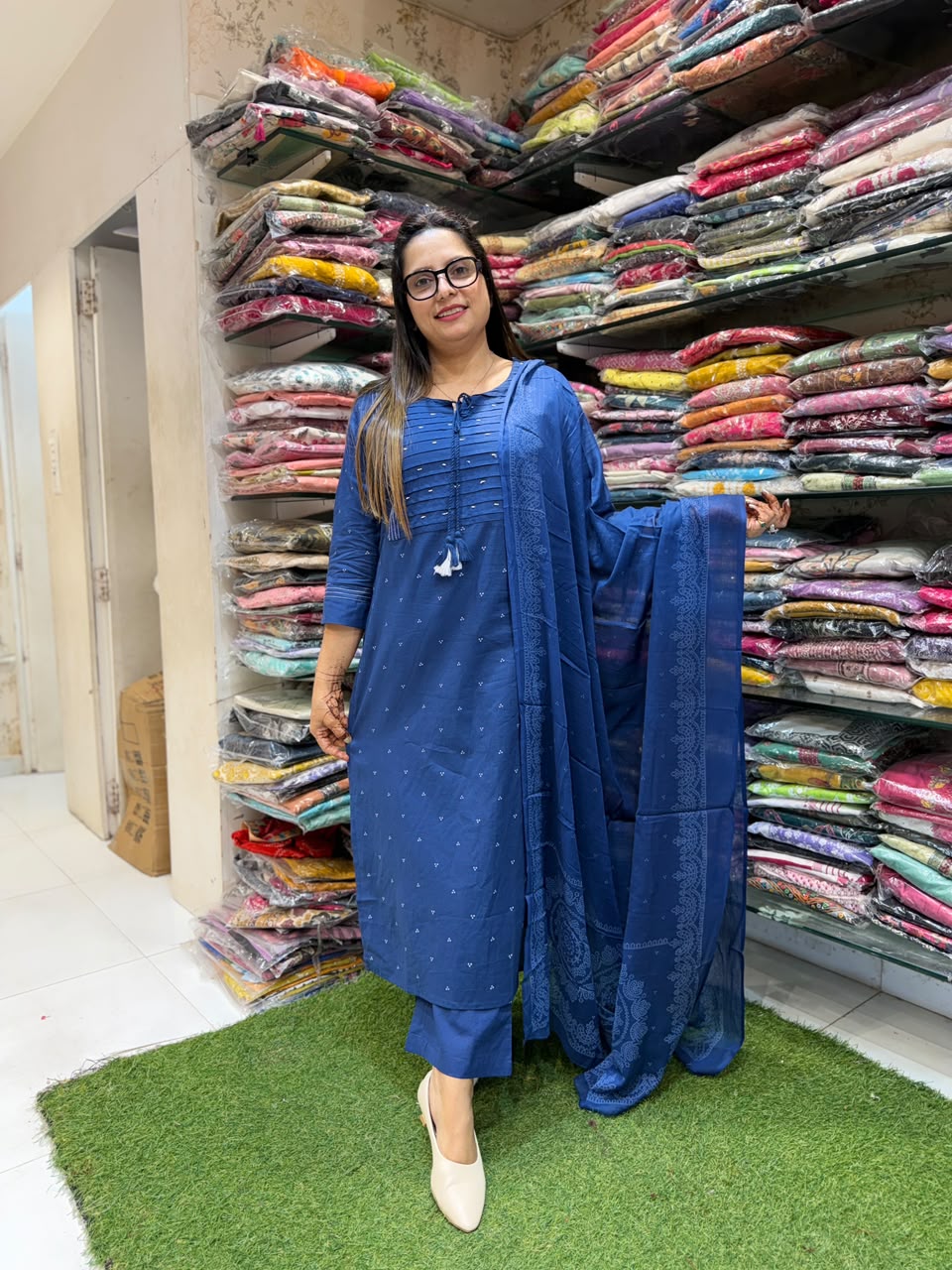 Pure Cotton Blue 3pc Set