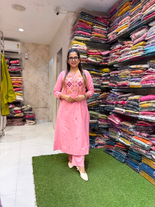 Pure Flex Cotton Pink 2pc Set