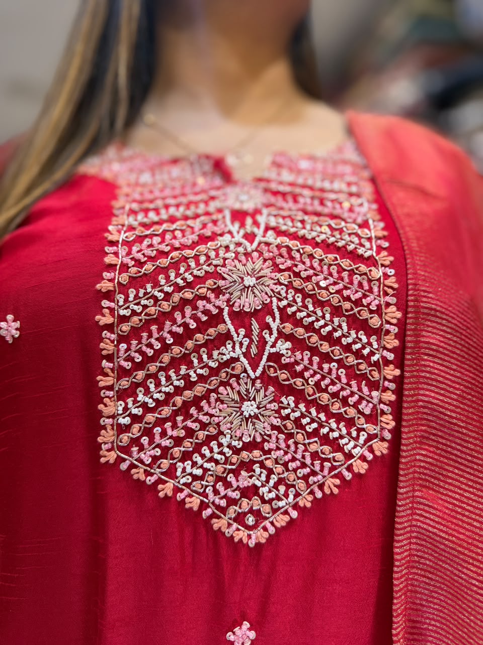 Pure Dola Silk Red 3pc Set