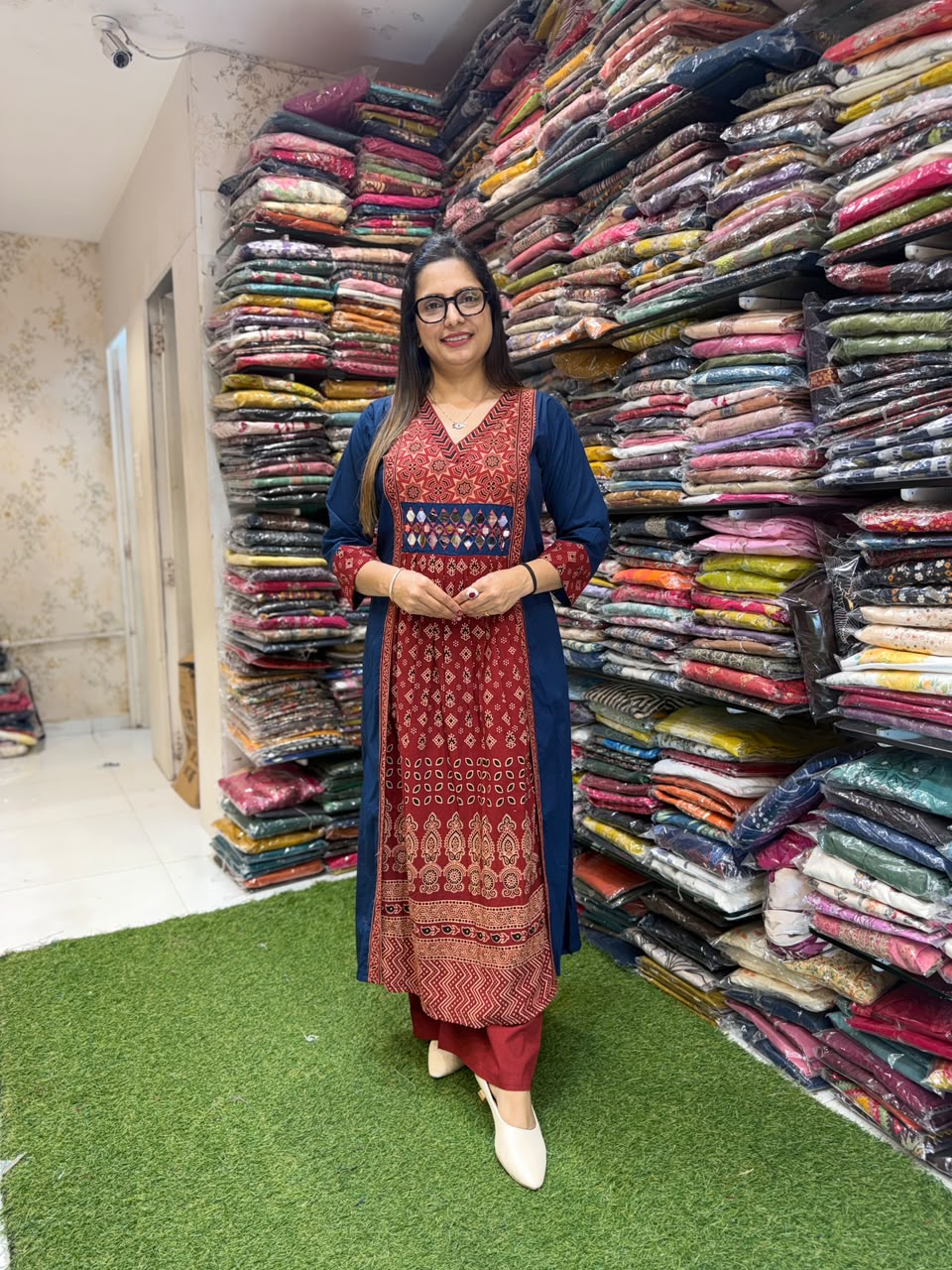 Pure Daabu Cotton Blue 2pc Set