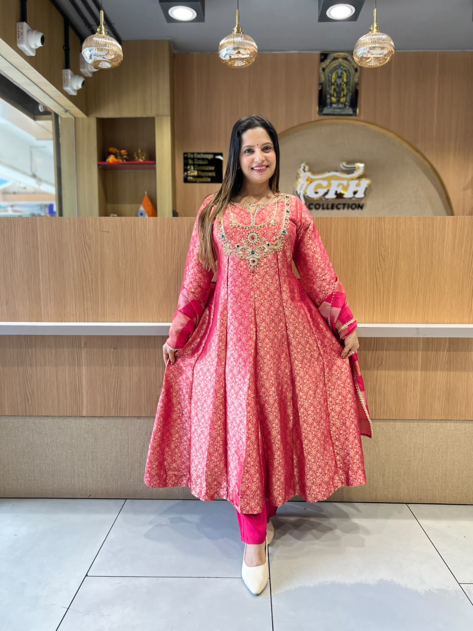 Pure Zeeraf Silk Rani Pink 3pc Set