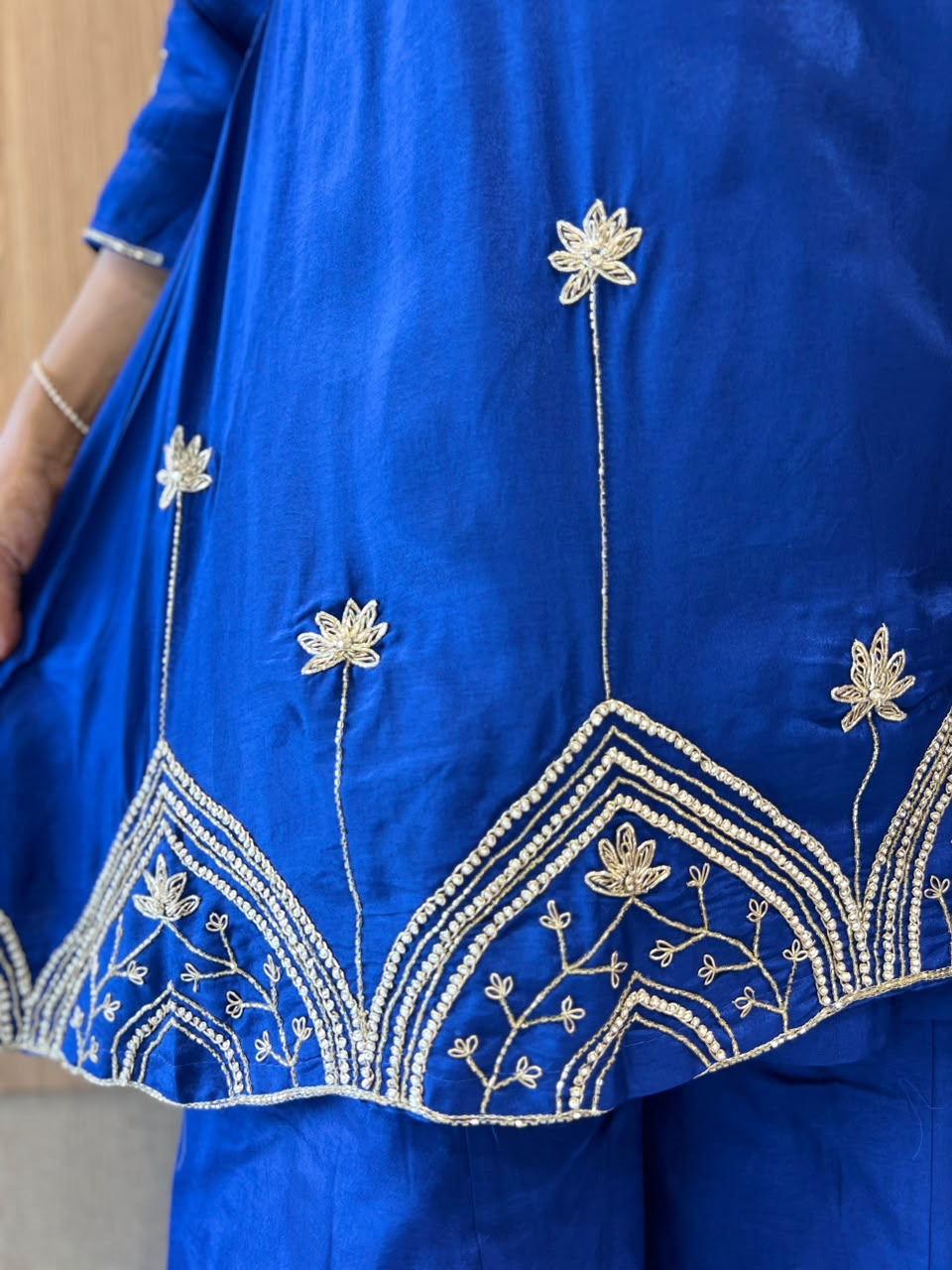 Pure Dola Silk Blue 3pc Set