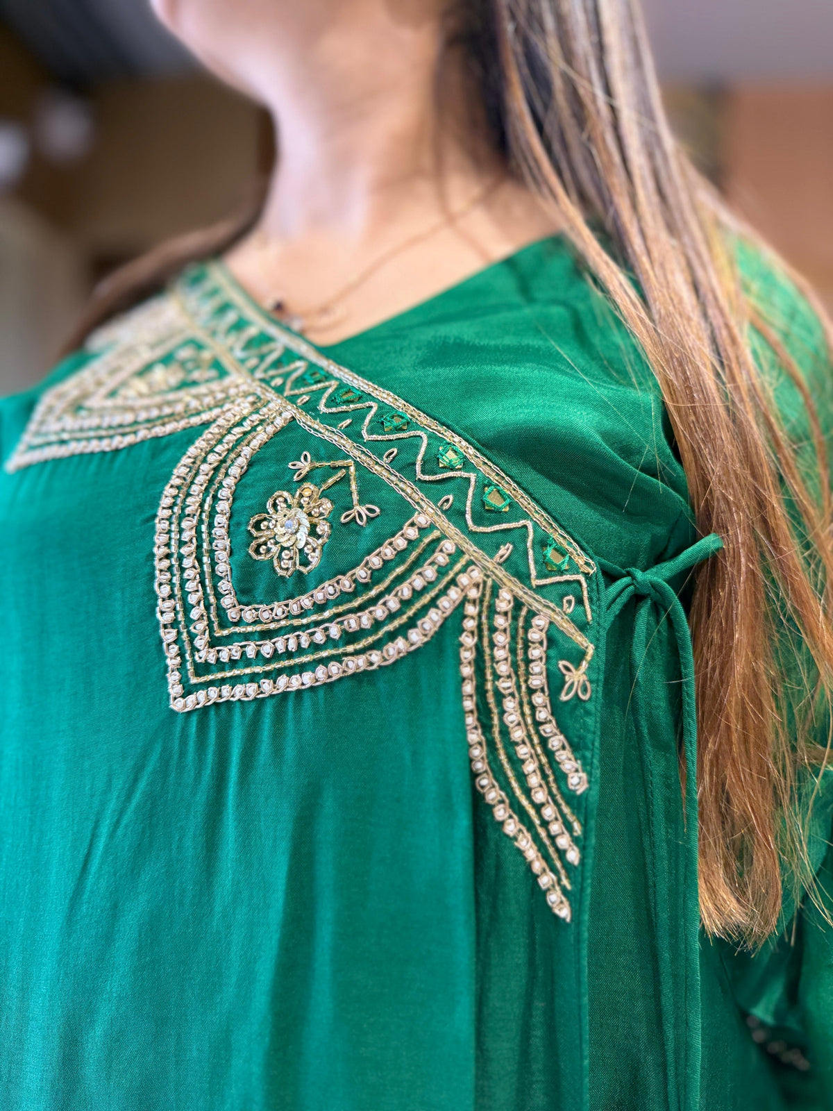 Pure Dola Silk Green 3pc Set