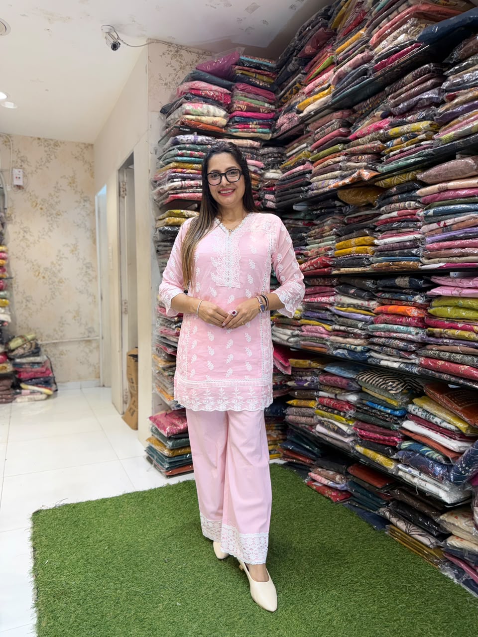 Pure Mull Cotton Light Pink 2pc Set