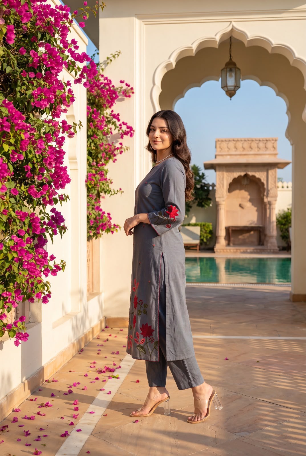 Pure Cotton Dark Gray 3pc Set