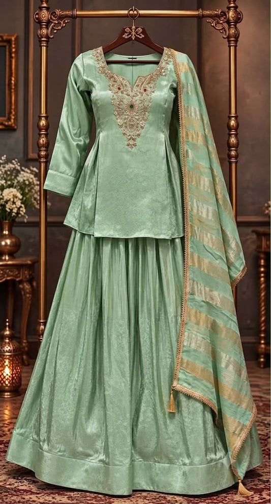 Pure Zeeraf Tissue Pastle Green 3pc Set