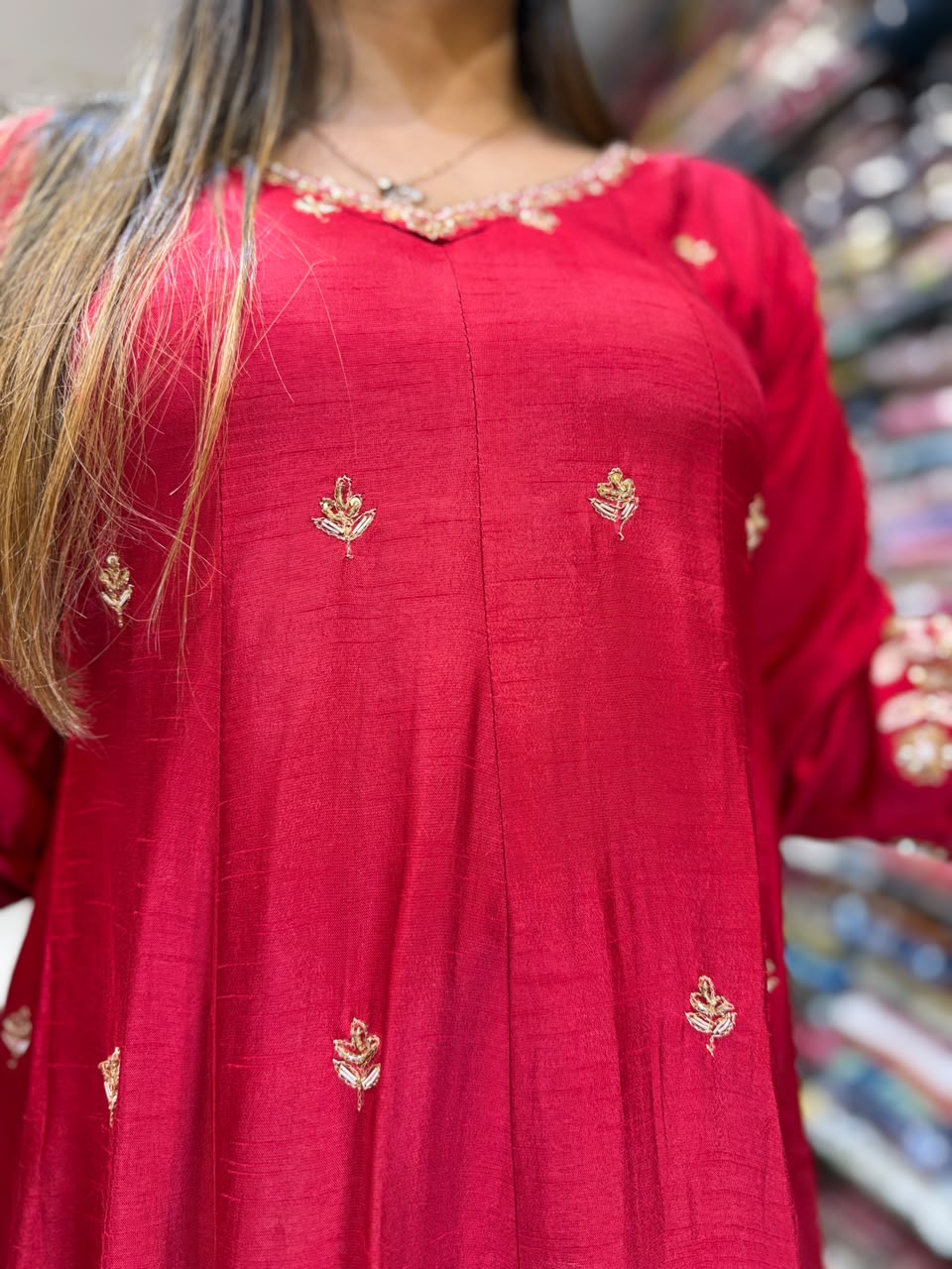 Pure Dola Silk Red 3pc Set