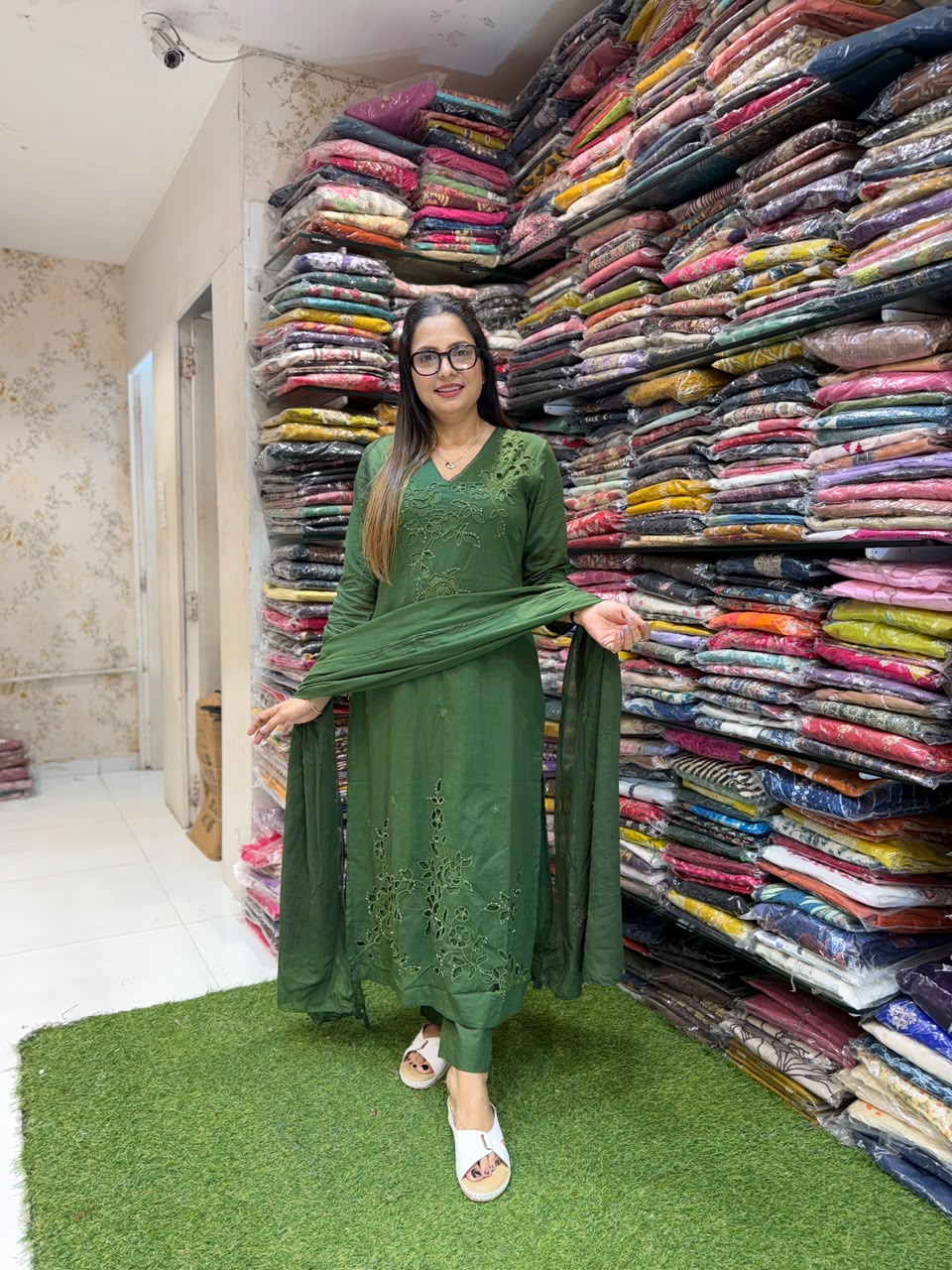 Pure Cotton Green 3pc Set