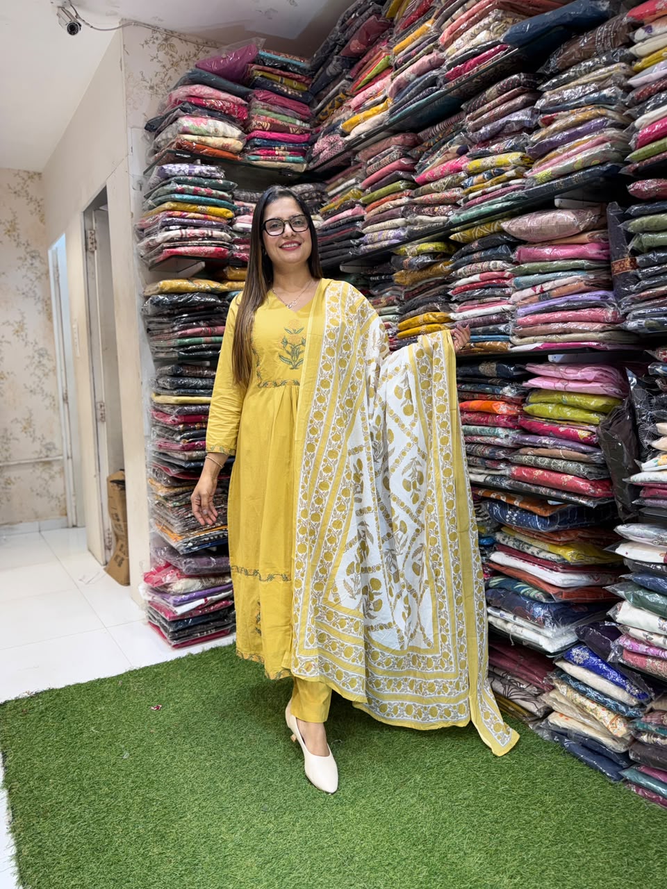 Pure Cotton Yellow 3pc Set