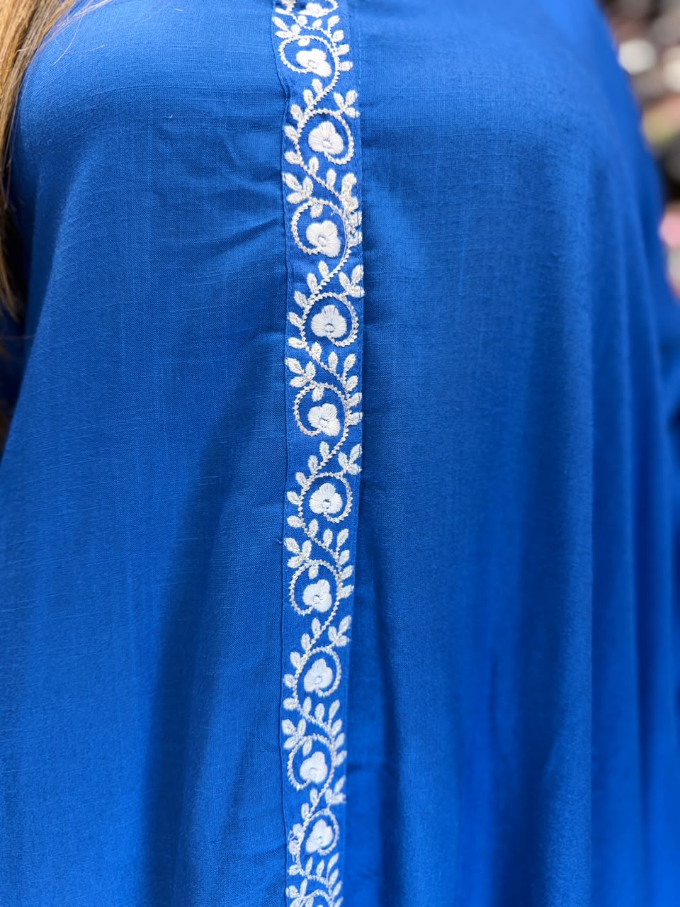 Pure Slub Cotton Blue 2pc Set