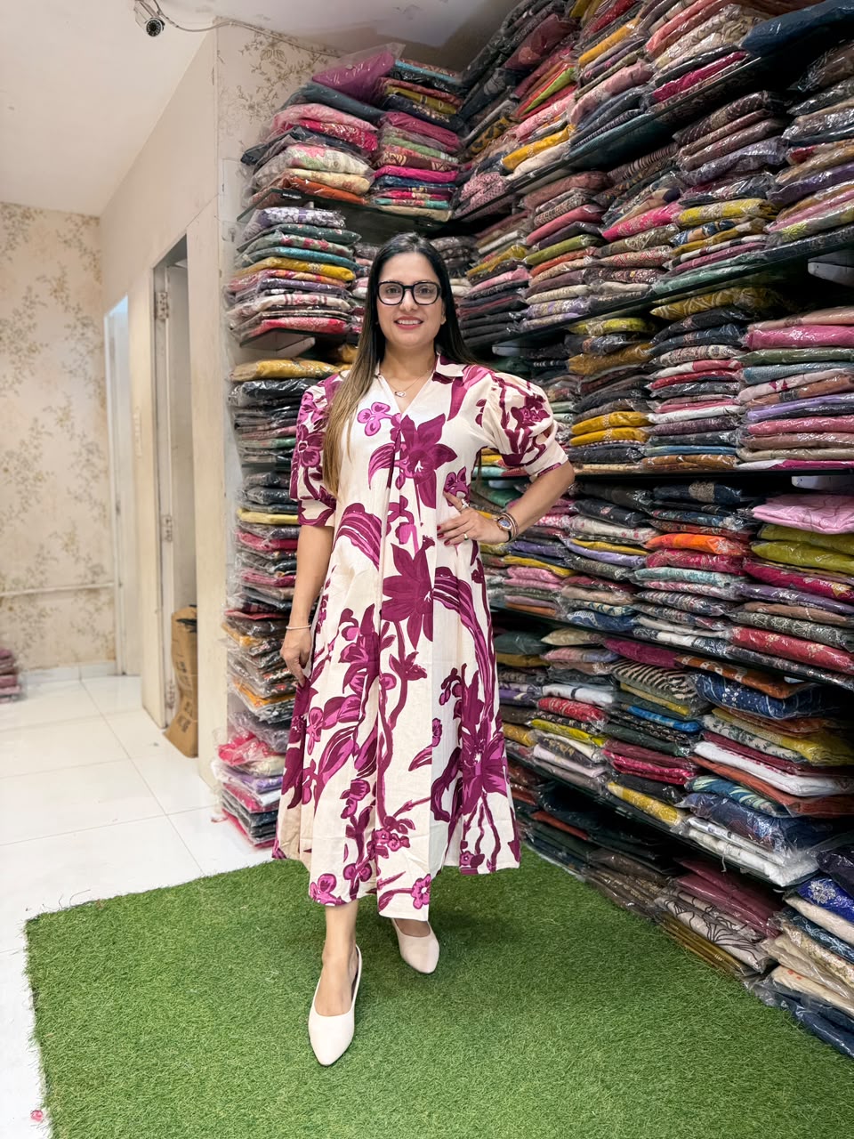 Pure Flex Cotton Off White Midi
