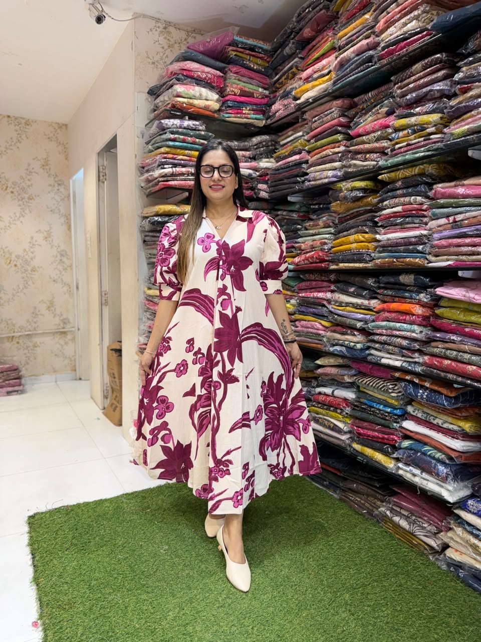 Pure Flex Cotton Off White Midi