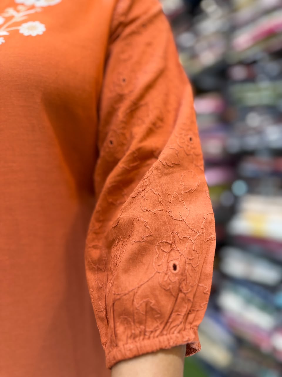 Pure Cotton Orange 2pc Set
