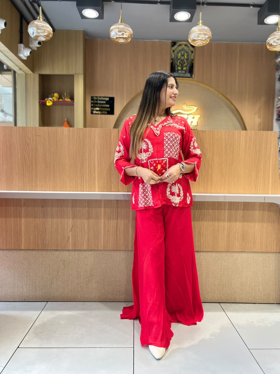 Pure Dola Silk Red 2pc Set