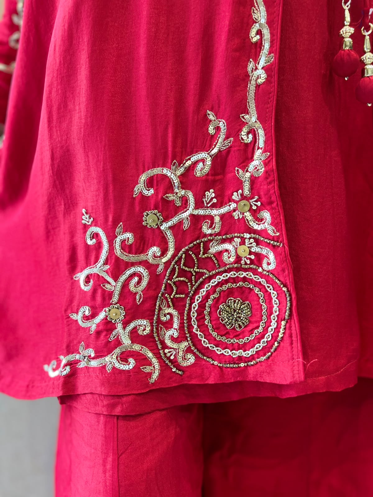 Pure Dola Silk Red 3pc Set