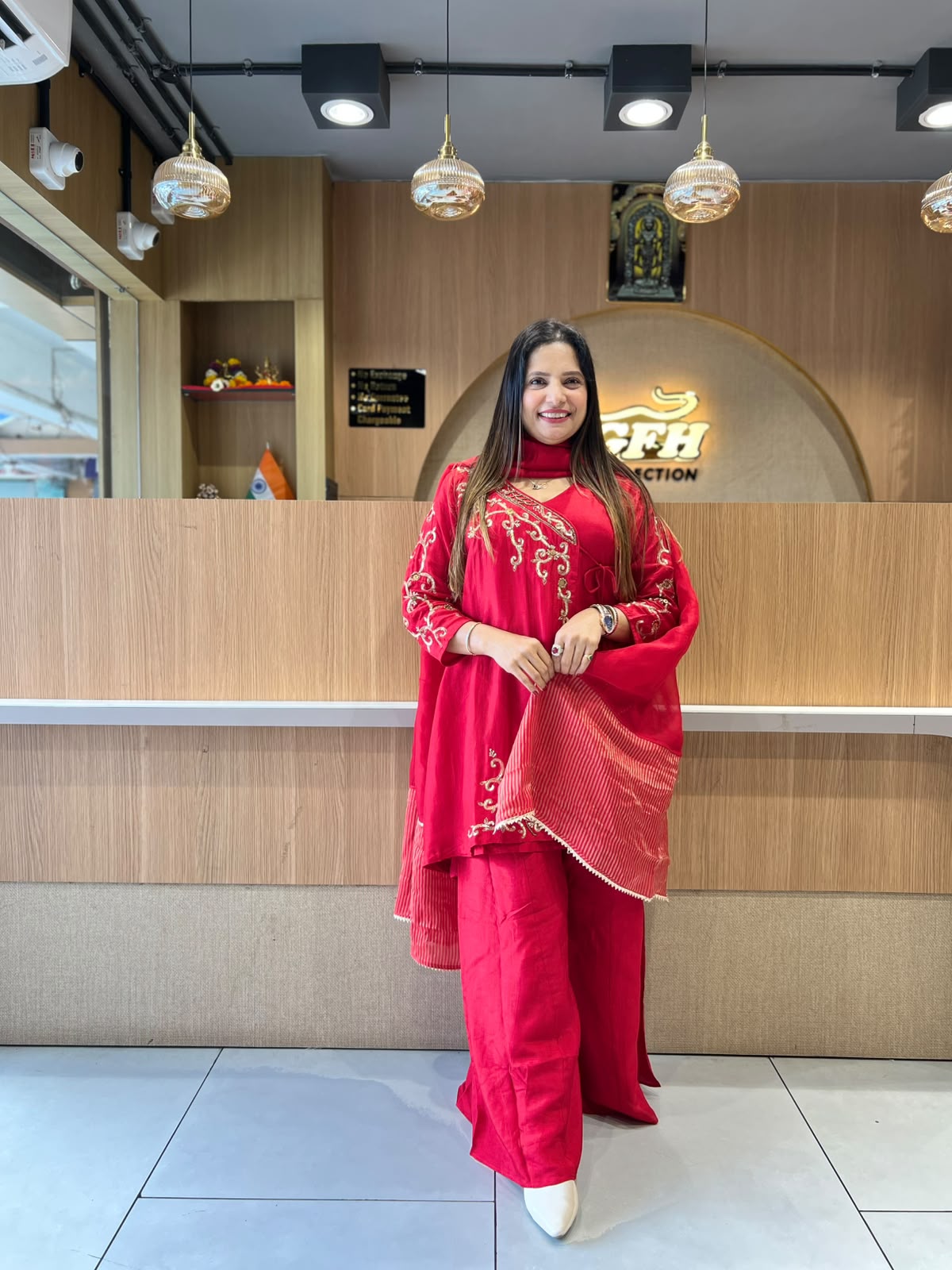 Pure Dola Silk Red 3pc Set