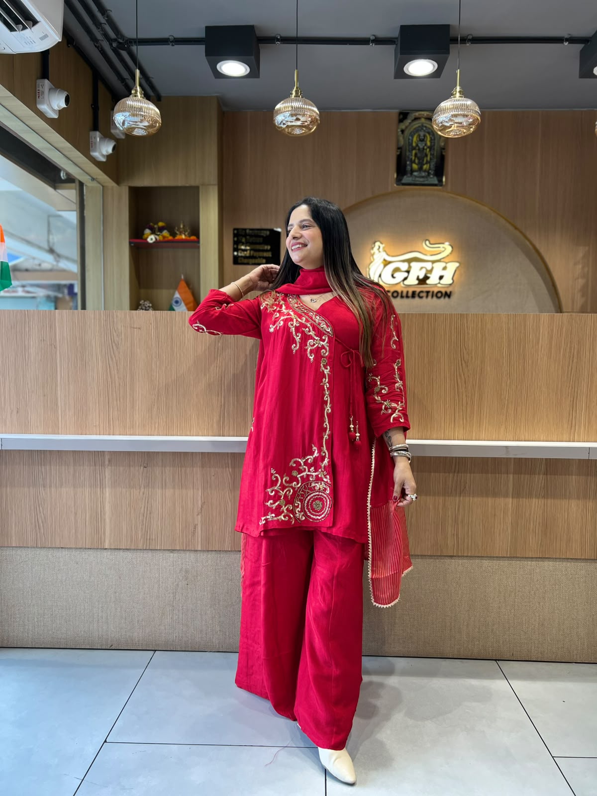 Pure Dola Silk Red 3pc Set