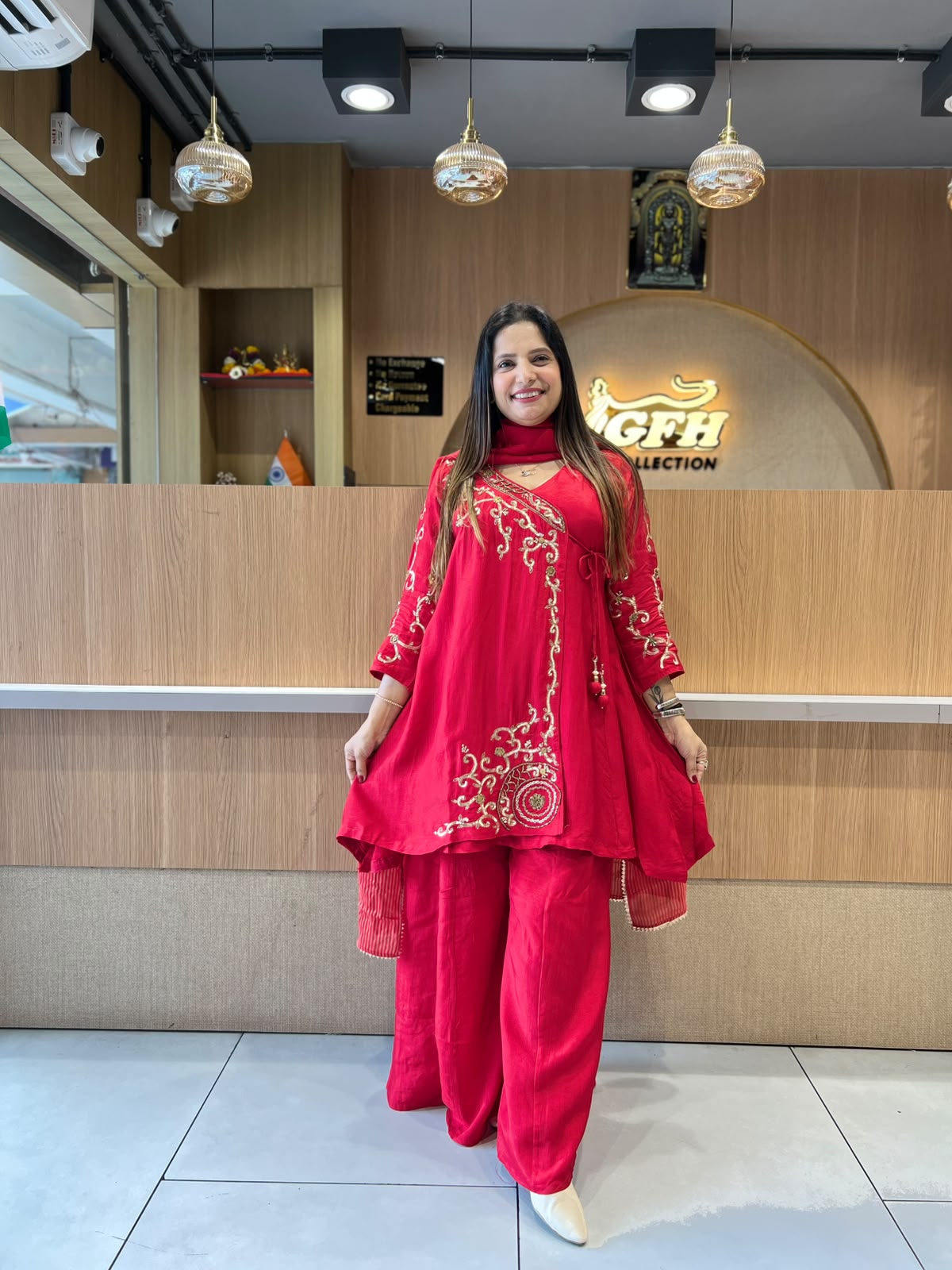 Pure Dola Silk Red 3pc Set