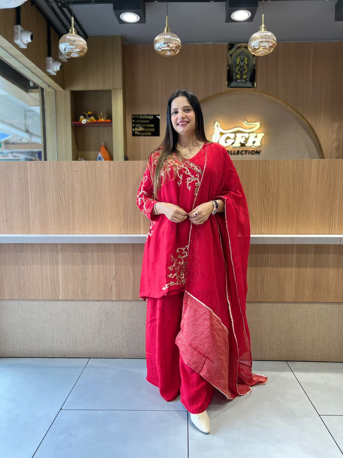 Pure Dola Silk Red 3pc Set