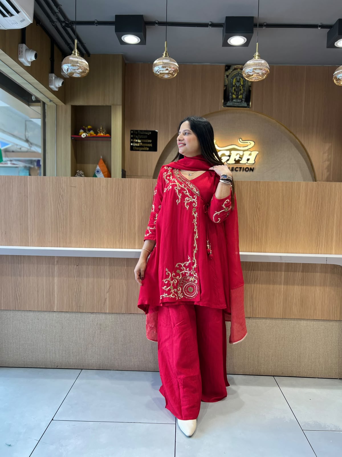 Pure Dola Silk Red 3pc Set