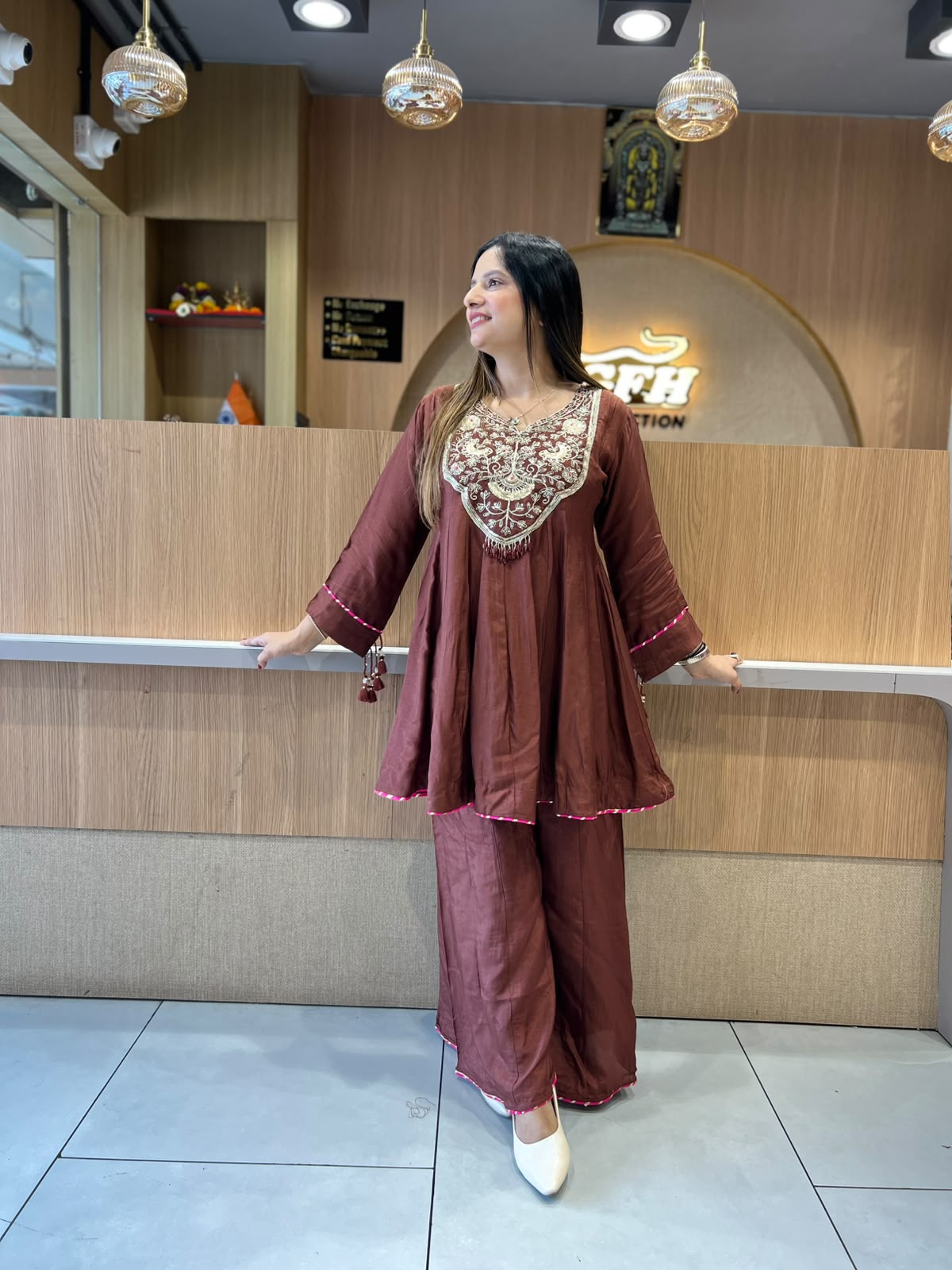 Pure Dola Silk Brown 3pc Set