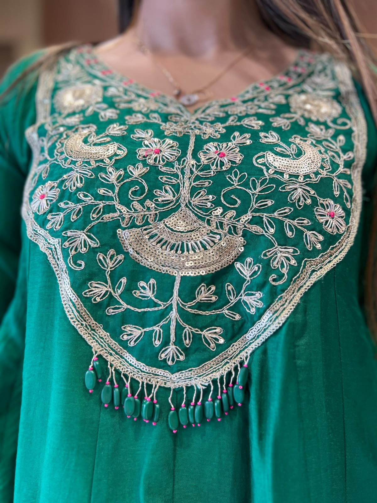 Pure Dola Silk Green 3pc Set