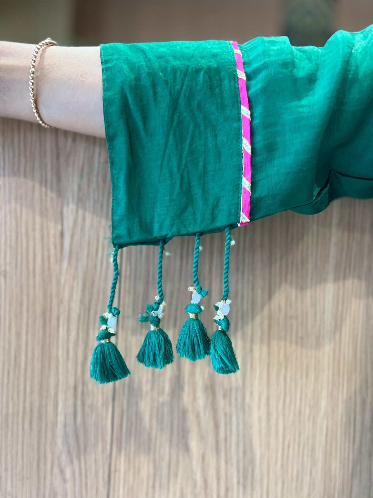 Pure Dola Silk Green 3pc Set