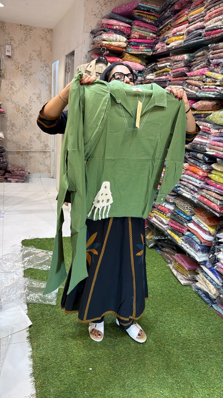 Pure Cotton Green 2pc Set