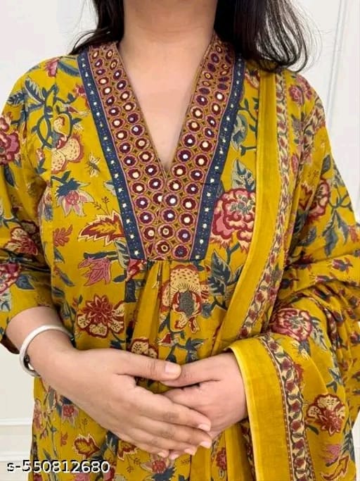 Pure Cotton Yellow 3pc Set