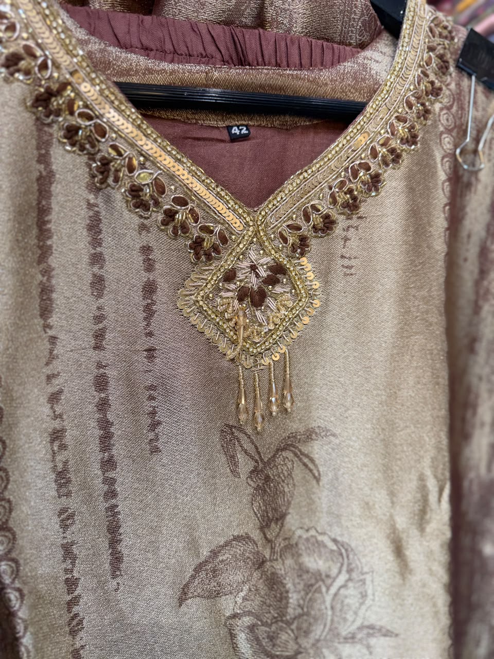Pure Zeeraf Silk Brown 3pc Set