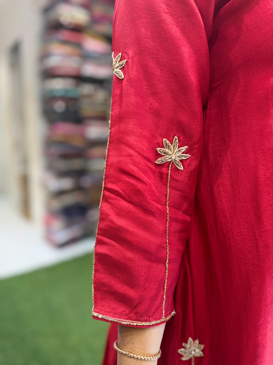 Pure Dola Silk Red 3pc Set