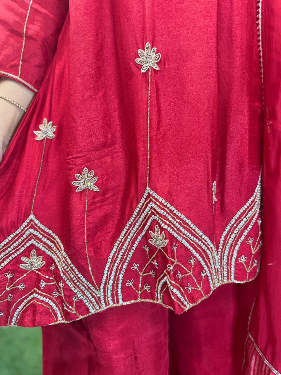 Pure Dola Silk Red 3pc Set