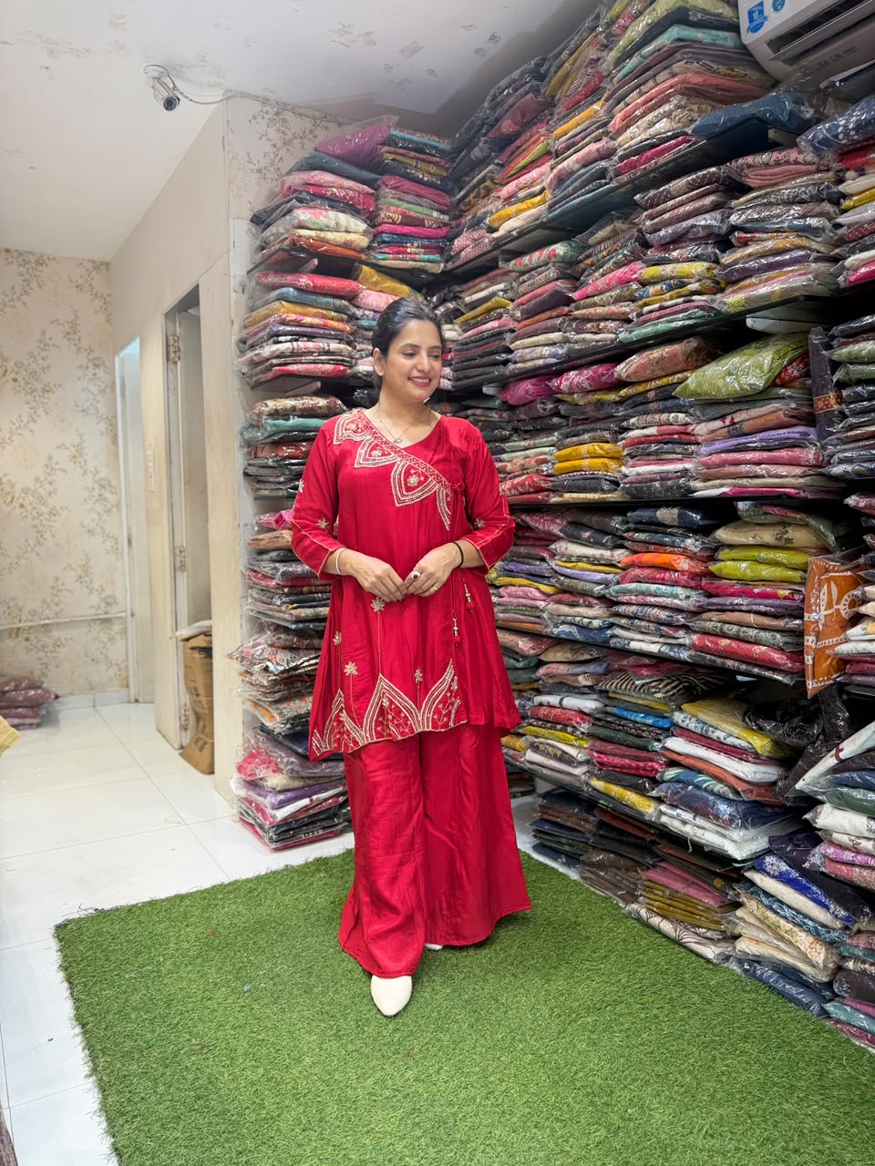 Pure Dola Silk Red 3pc Set