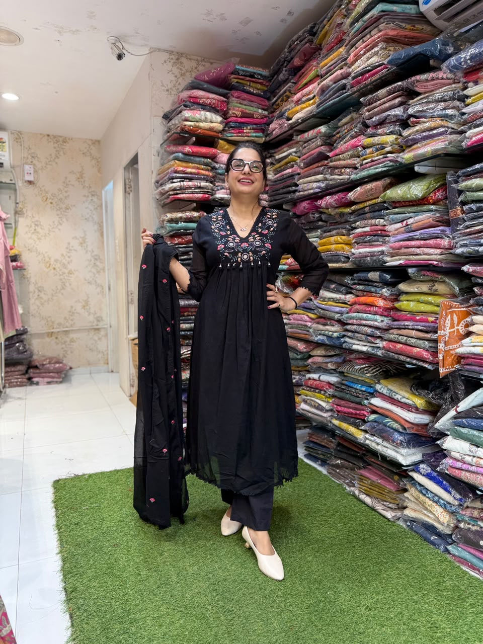 Pure Mull Cotton Black 3pc Set