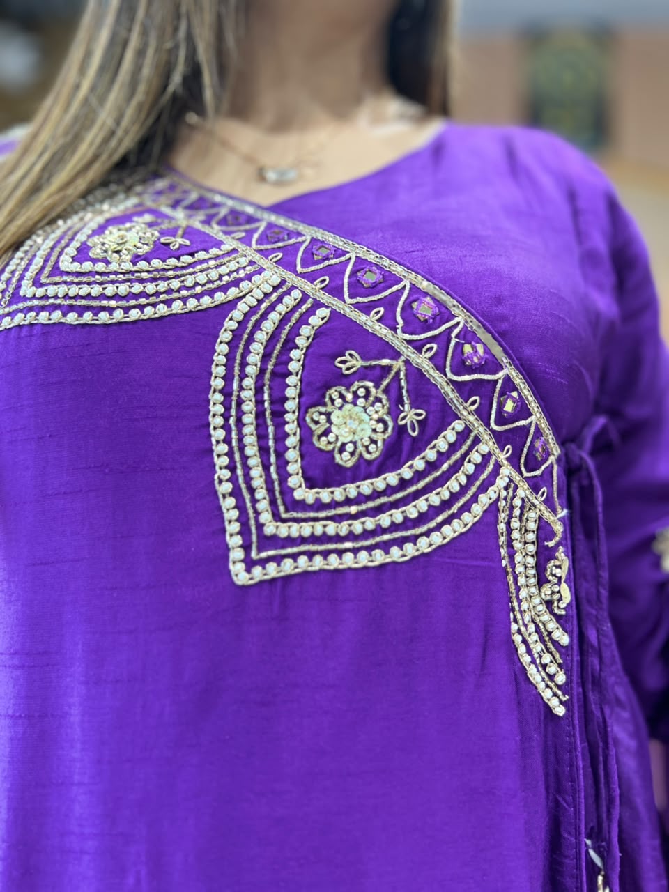 Pure Dola Silk Purple 3pc Set