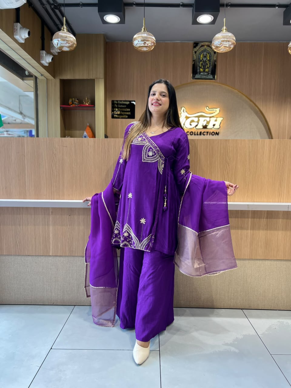 Pure Dola Silk Purple 3pc Set