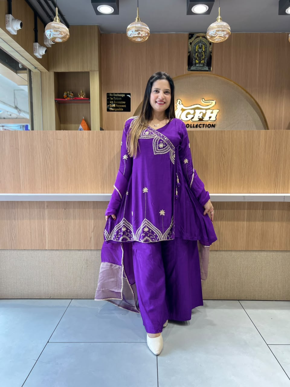 Pure Dola Silk Purple 3pc Set