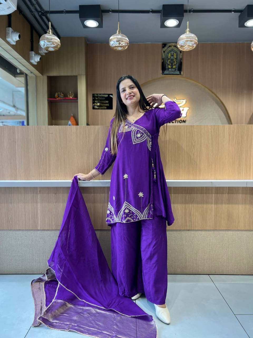 Pure Dola Silk Purple 3pc Set