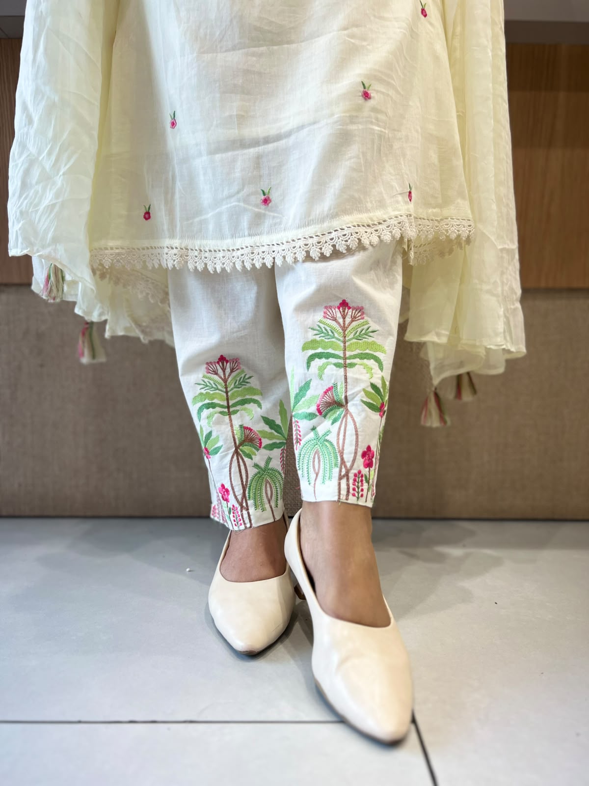 Pure Mull Cotton Pearl White 3pc Set